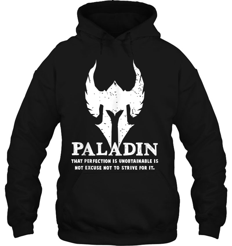 Paladin Gamer D20 Dice Dungeon Dragons Gaming Gift Hoodie