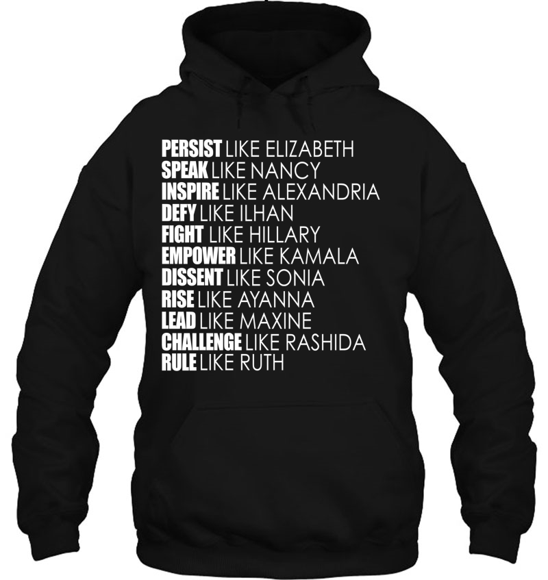Persist Like Elizabeth Rule Ruth Us Congress Women Meme Hoodie