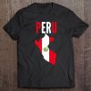 Peruvian Gift - Peru Country Map Flag Premium Tee