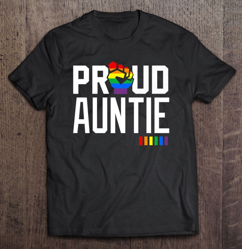 Proud Auntie Gay Pride Month Lgbtq Premium Shirt