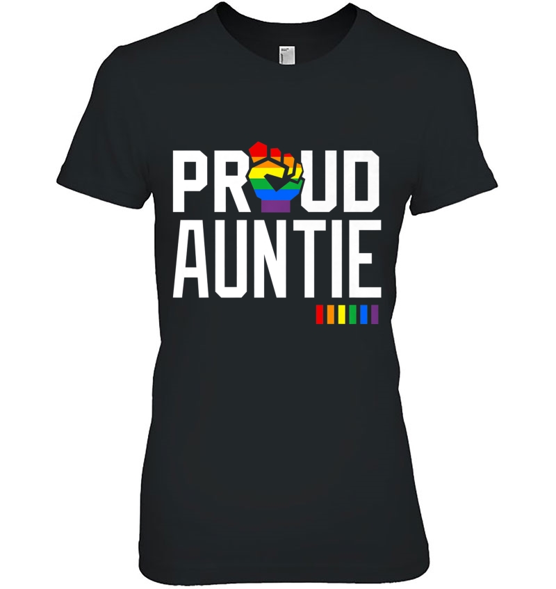 Proud Auntie Gay Pride Month Lgbtq Premium Hoodie