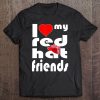 Red Hat Society Love My Red Hat Friends Vintage Style Gift Tee