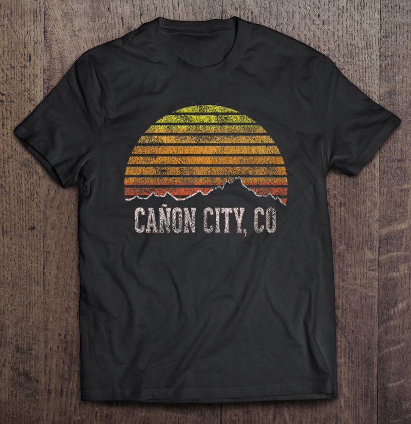 Retro Canon City Co Mountain Sunset Shirt