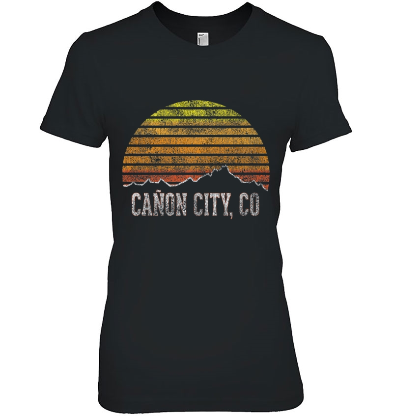 Retro Canon City Co Mountain Sunset Hoodie