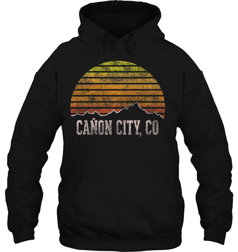 Retro Canon City Co Mountain Sunset Mugs