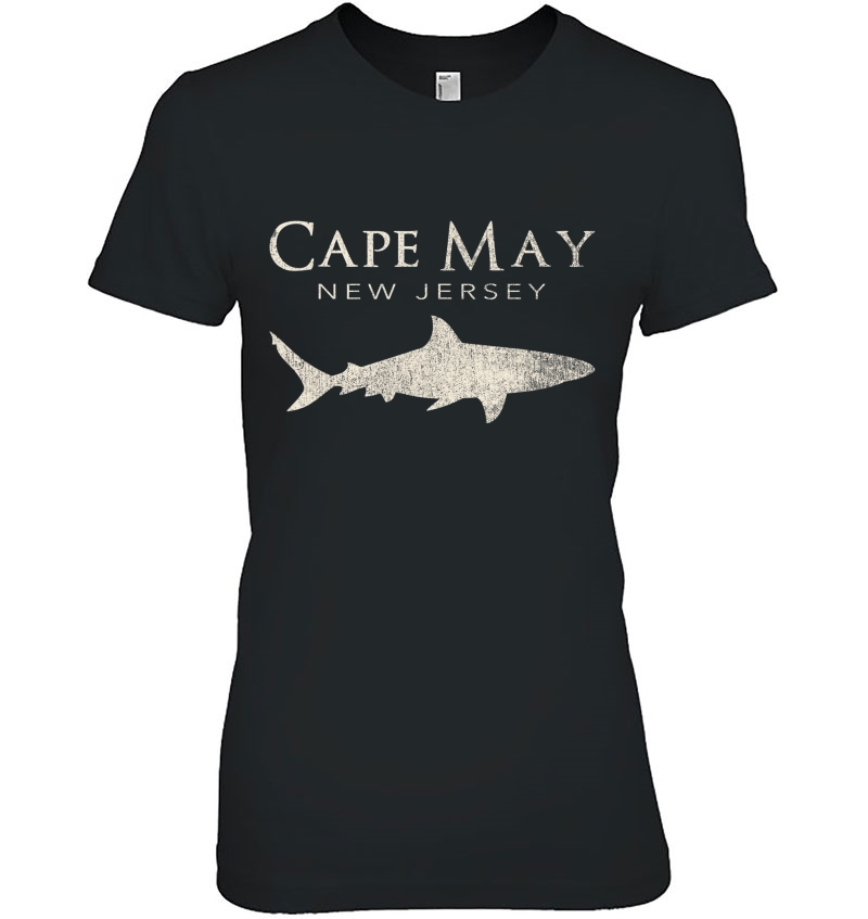 Retro Cape May Nj Shark Hoodie