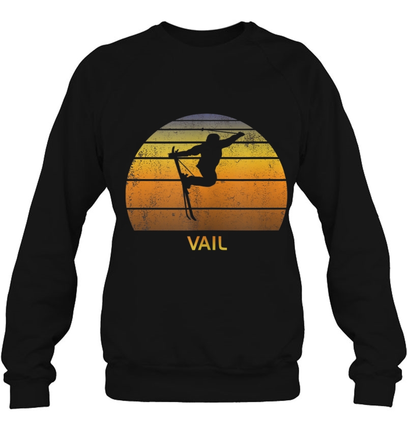 Retro Vail Colorado Ski Fan Sweatshirt