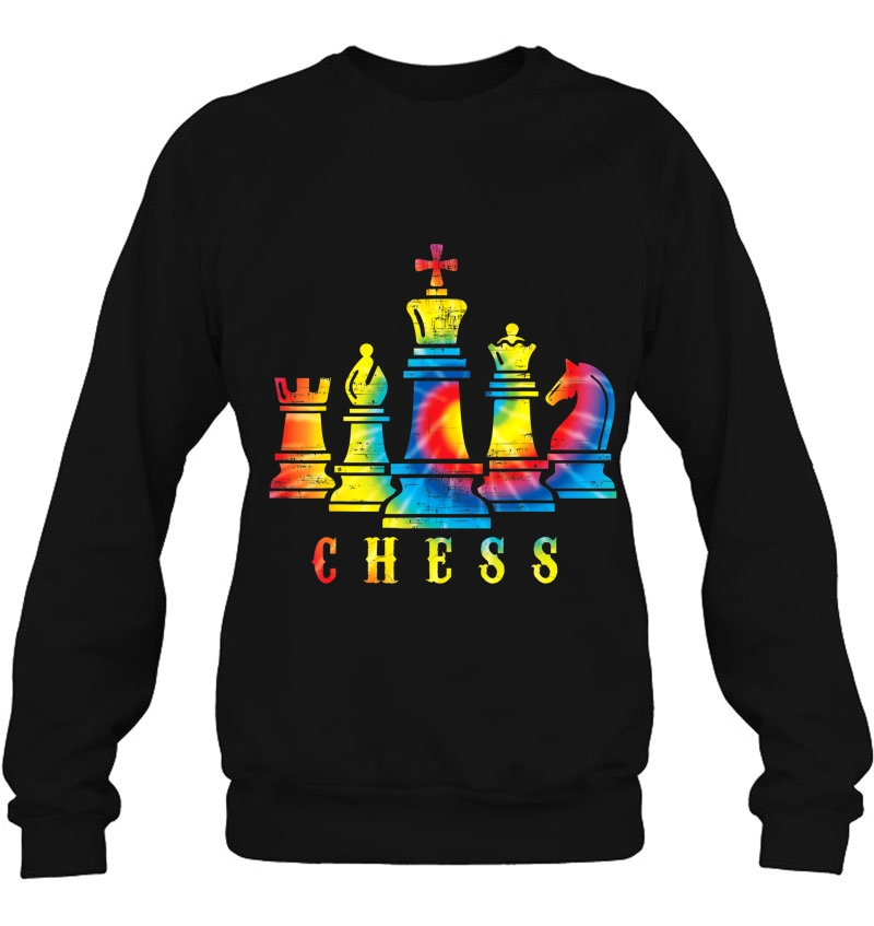 Retro Vintage Tie Dye Chess Set Checkmate Gift Sweatshirt