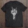 Rock & Roll Skeleton Guitar Music Lover Gift Tee