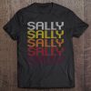 Sally Retro Wordmark Pattern - Vintage Style Tee