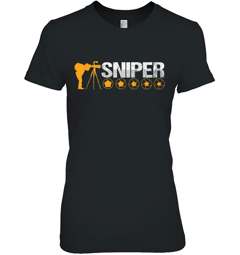 Sharp Sniper Photographer Cameraman Shutterbug Photography Premium Hoodie