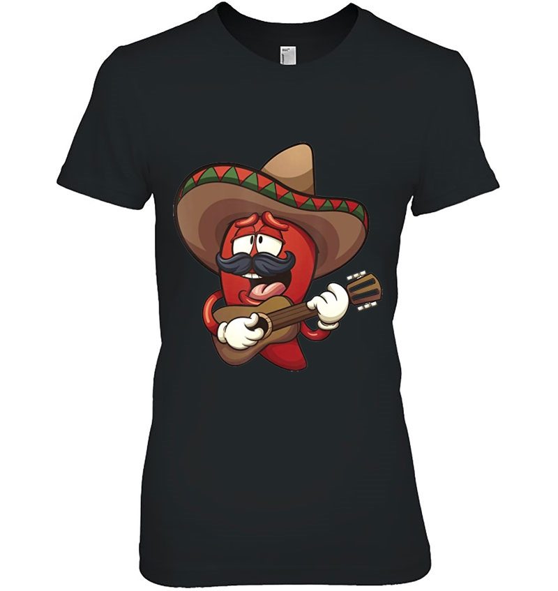 Spicy Chili Red Pepper Gift Hot Guitar Mexican Hoodie