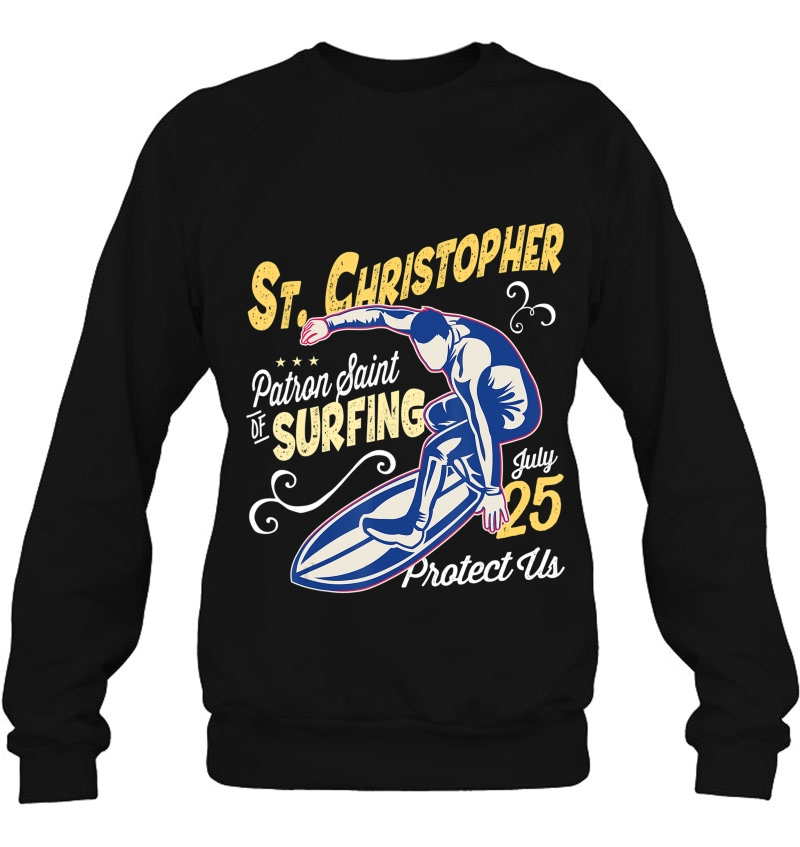 St. Christopher Surf Patron Saint Of Surfing Catholic Men Mugs