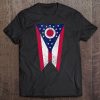 State Of Ohio Distressed Flag Gift Tee