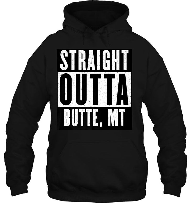 Straight Outta Montana Tshirt Butte Home Tee V-Neck Premium Mugs