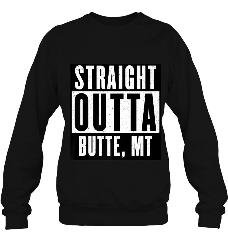 Straight Outta Montana Tshirt Butte Home Tee V-Neck Premium Mugs