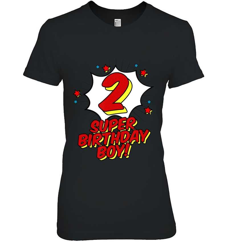 Super 2Nd Birthday Boy Shirt Superhero Birthday Party Hoodie