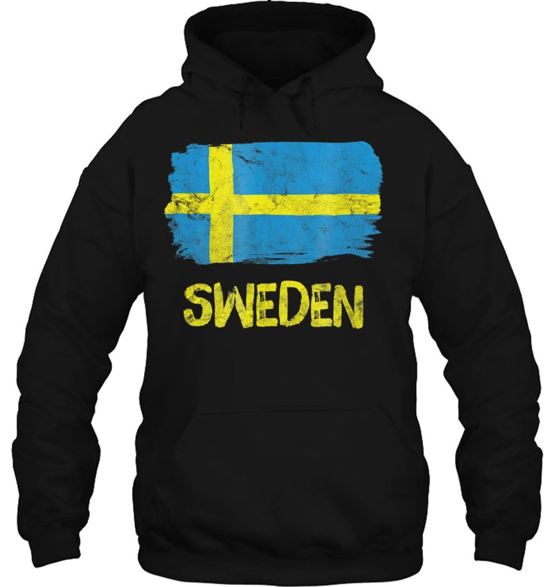 Sweden Vintage Flag Shirt Swedish Pride Men Women Gift Hoodie
