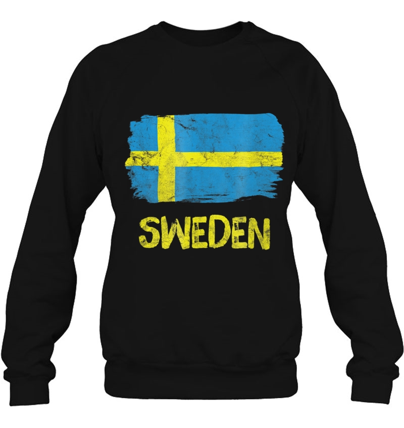 Sweden Vintage Flag Shirt Swedish Pride Men Women Gift Sweatshirt