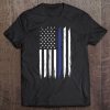 Thin Blue Line American Flag Officer Lives Guns Veteran Leo Tee