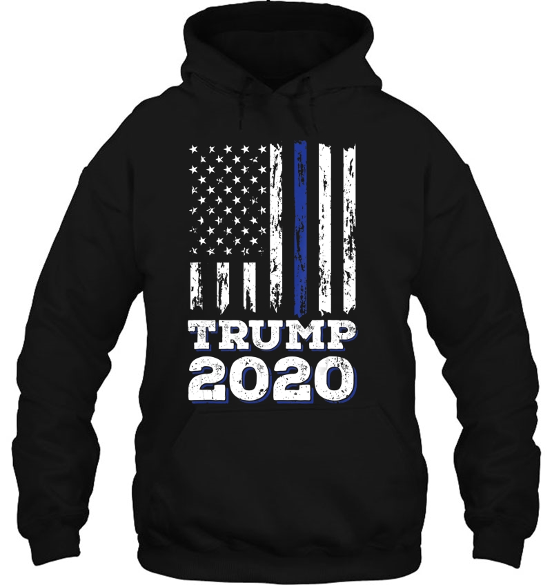 Thin Blue Line Shirt Police American Flag Maga Trump 2020 Ver2 Mugs