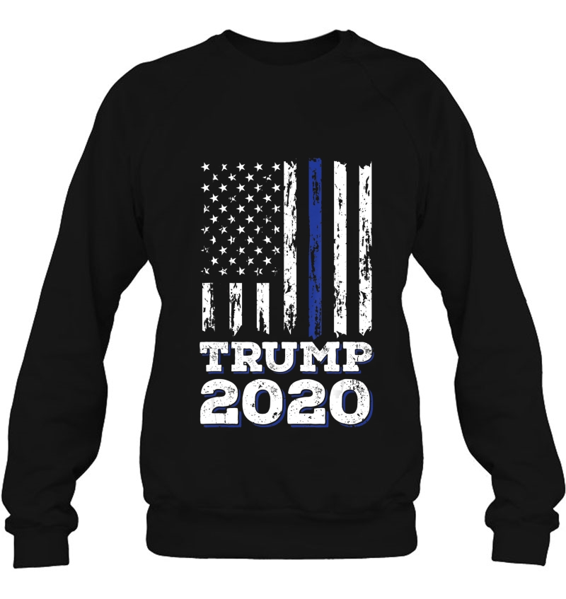 Thin Blue Line Shirt Police American Flag Maga Trump 2020 Ver2 Mugs