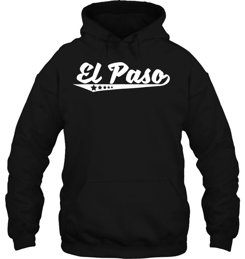 Vintage El Paso Tx Stars Logo Retro Hoodie