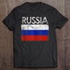 Vintage Russia Russian Flag Pride Gift Tee