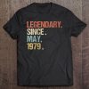 Womens 40Th Birthday Gift Legendary Since May 1979 Retro Vintage Tee