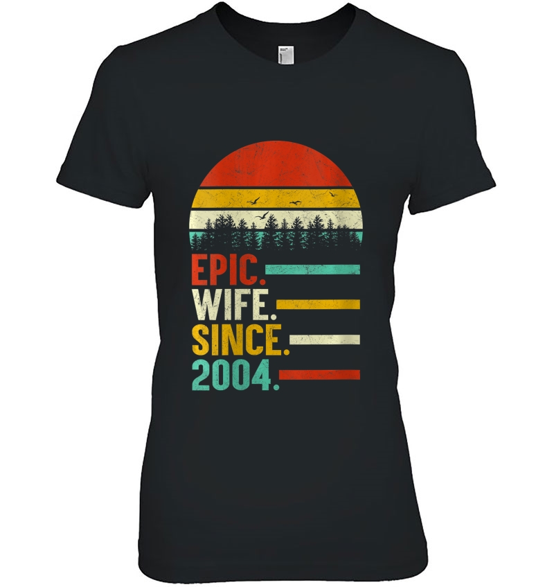 Womens Epic Wife Since 2004, 16Th Wedding Anniversary Gift For Her Hoodie