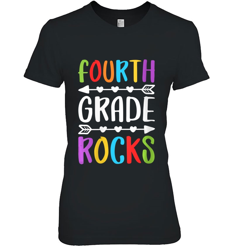 Womens Fourth Grade Rocks 4Th Grade Back To School Gift Hoodie