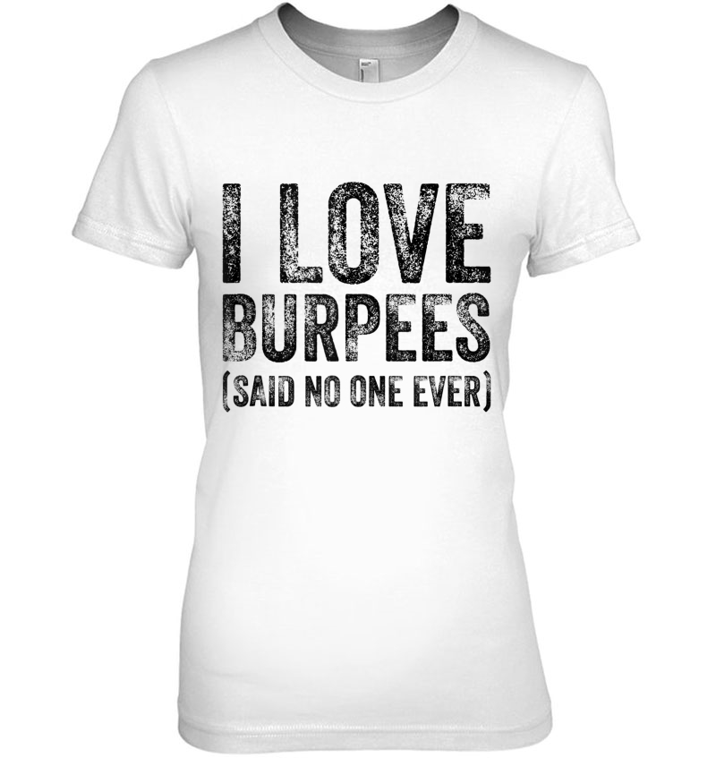 I Love Burpees Fitness Tank Top Hoodie