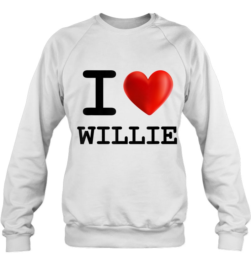 I Love Willie Heart Name Gift Mugs