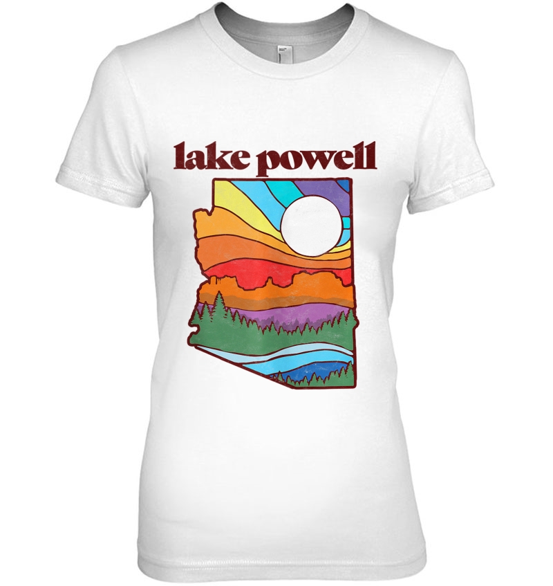 Lake Powell Arizona Vintage Nature Design Outdoor Tank Top Ladies Tee