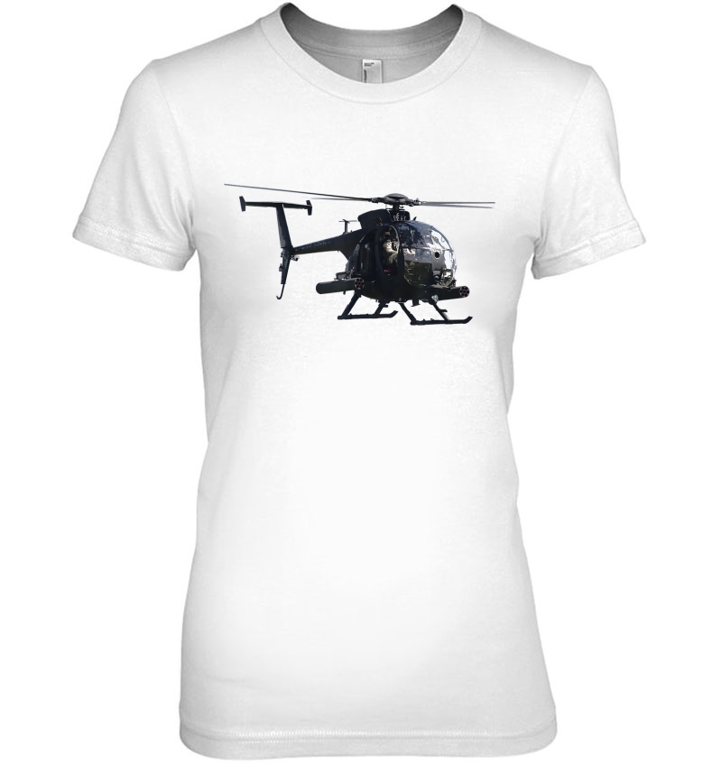 Mh-6 Little Bird Helicopter Ladies Tee