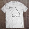 Missouri State Outline With Home Script Acj025a Tee