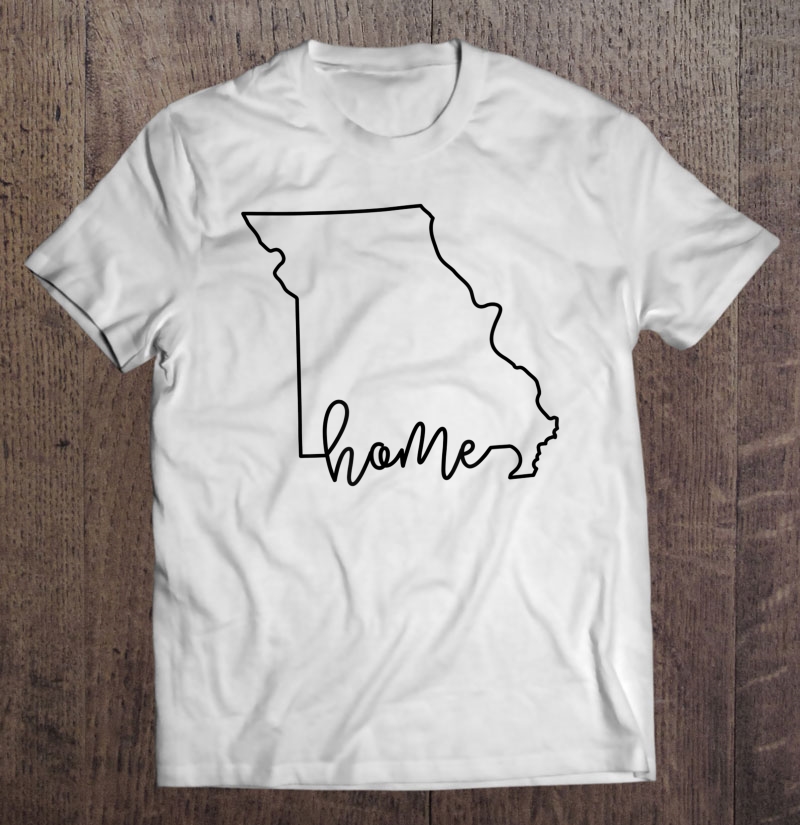 Missouri State Outline With Home Script Acj025a Shirt