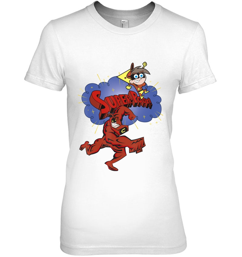Nickelodeon The Fairly Oddparents Cleft And Crimson Poof Ladies Tee
