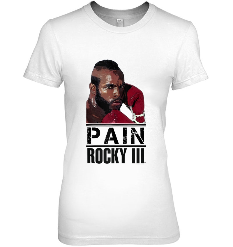 Rocky 3 Clubber Lang Pain Portrait Logo Tank Top Ladies Tee