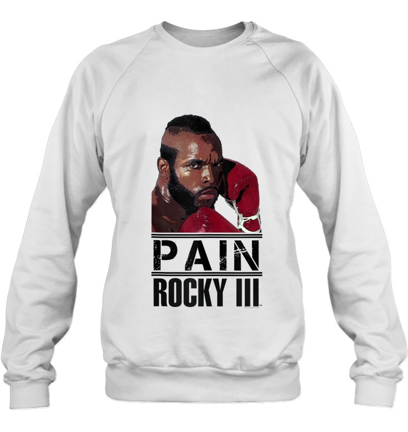 Rocky 3 Clubber Lang Pain Portrait Logo Tank Top Sweatshirt