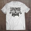 Sophomore Squad Highschool Girls School Shirt 10Th Grade Tee