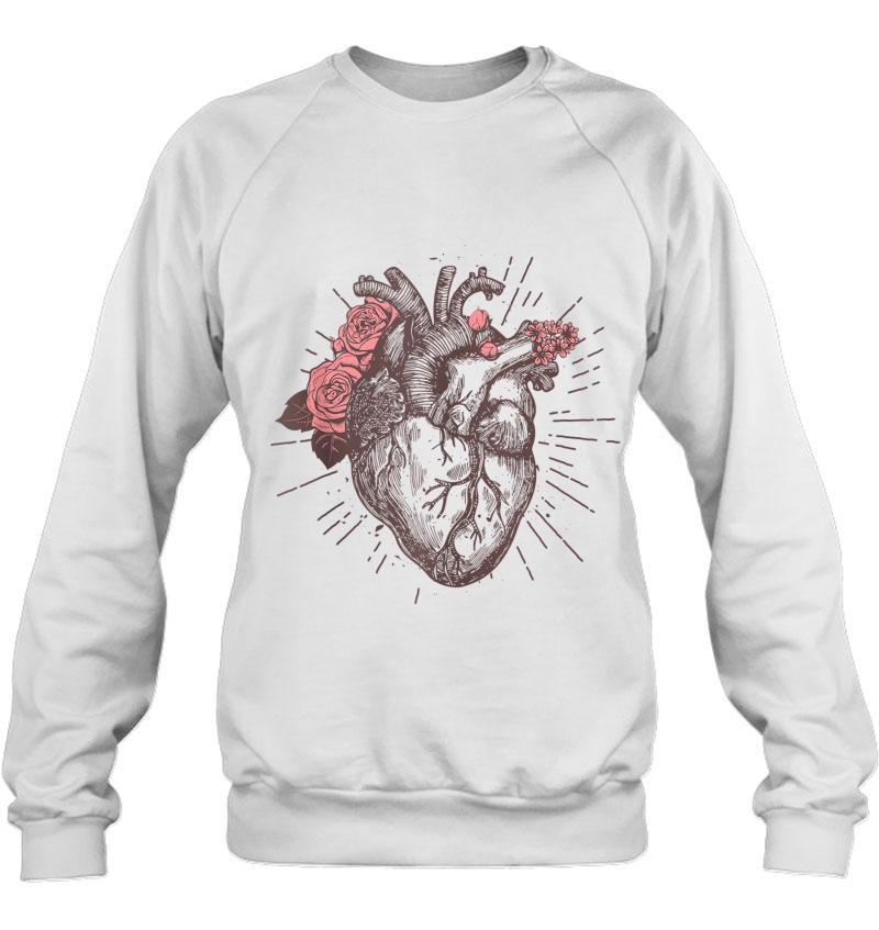 Women's Anatomical Heart Human Heart Anatomy Shirt Girls Tee Tank Top Mugs