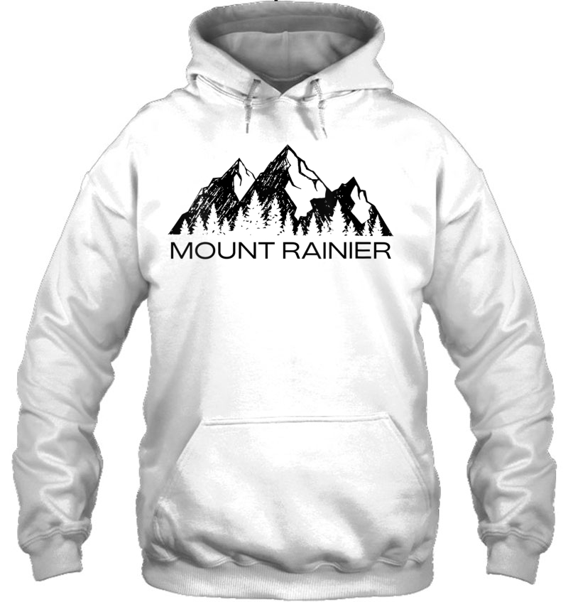 Womens Mt Rainier Shirt Mount Rainier National Park Washington Gift V-Neck Hoodie