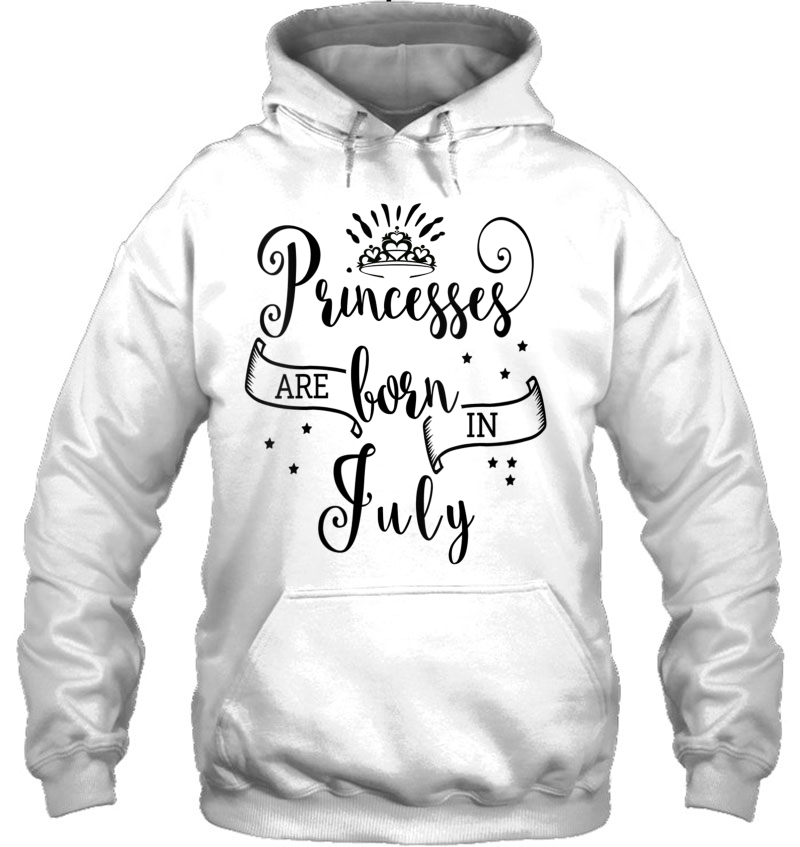 Womens Princesses Are Born In July V-Neck Hoodie
