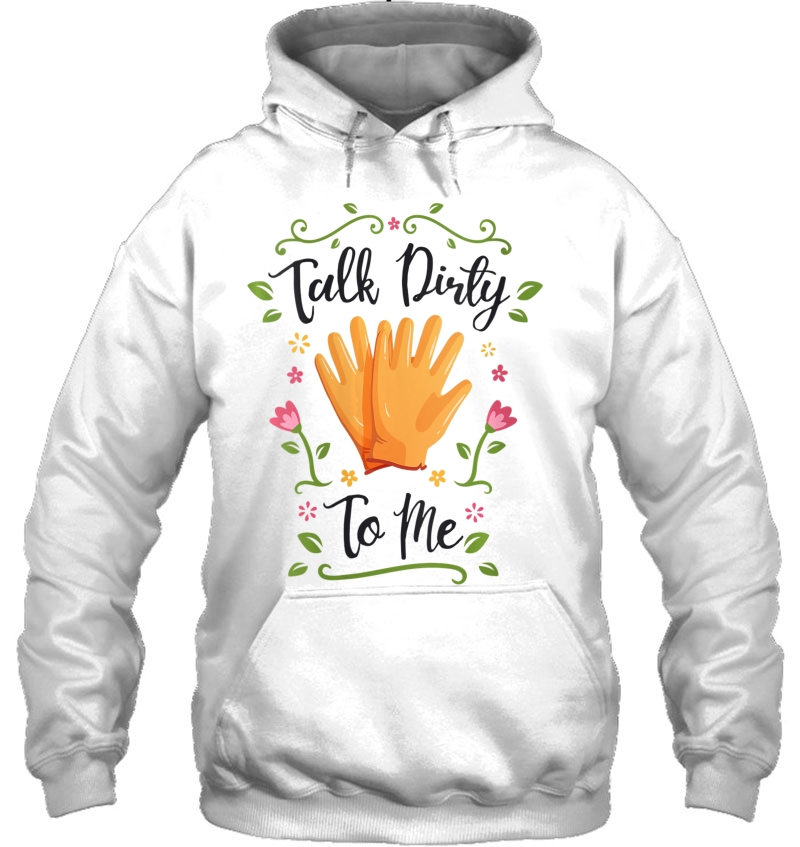 Womens Talk Dirty To Me Gardening Pun For Women Light V-Neck Mugs