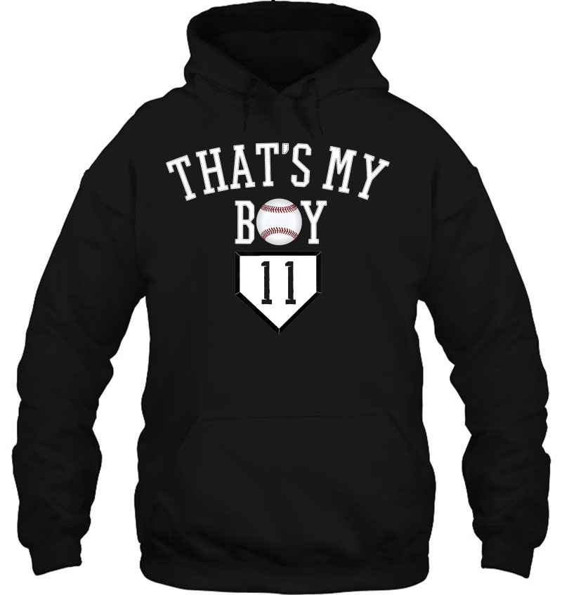 11 Thats My Boy Baseball Number Shirt-Baseball Mom Dad Mugs