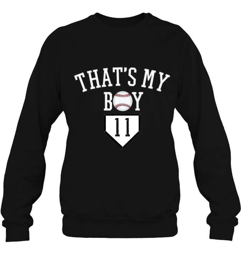 11 Thats My Boy Baseball Number Shirt-Baseball Mom Dad Mugs