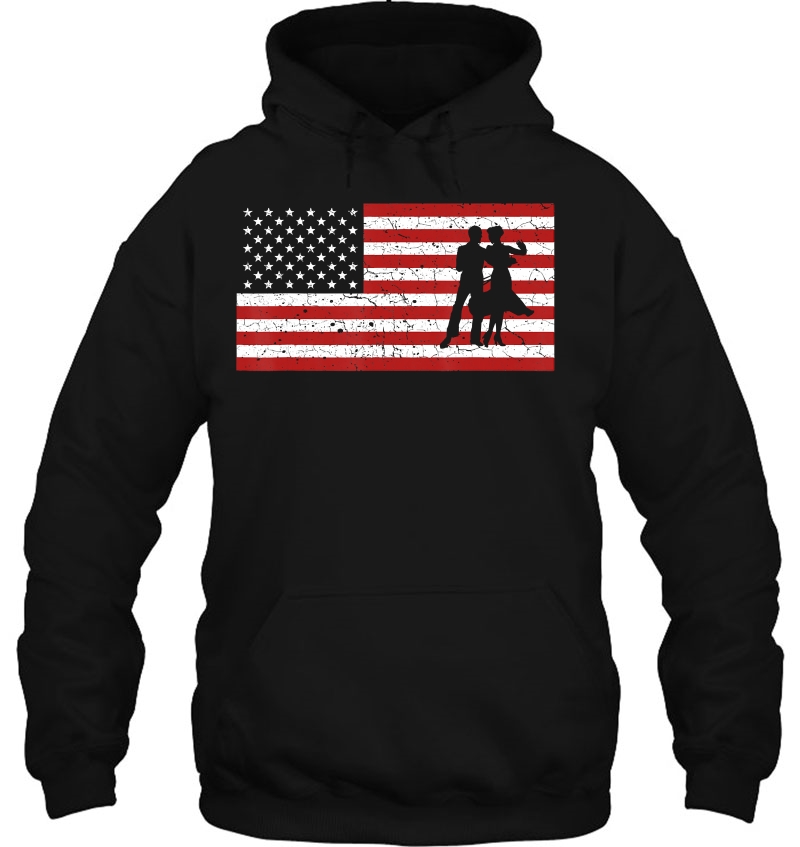 American Flag Ballroom Dance Ballroom Dance Hoodie