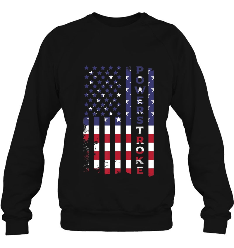 American Flag Powerstroke Sweatshirt