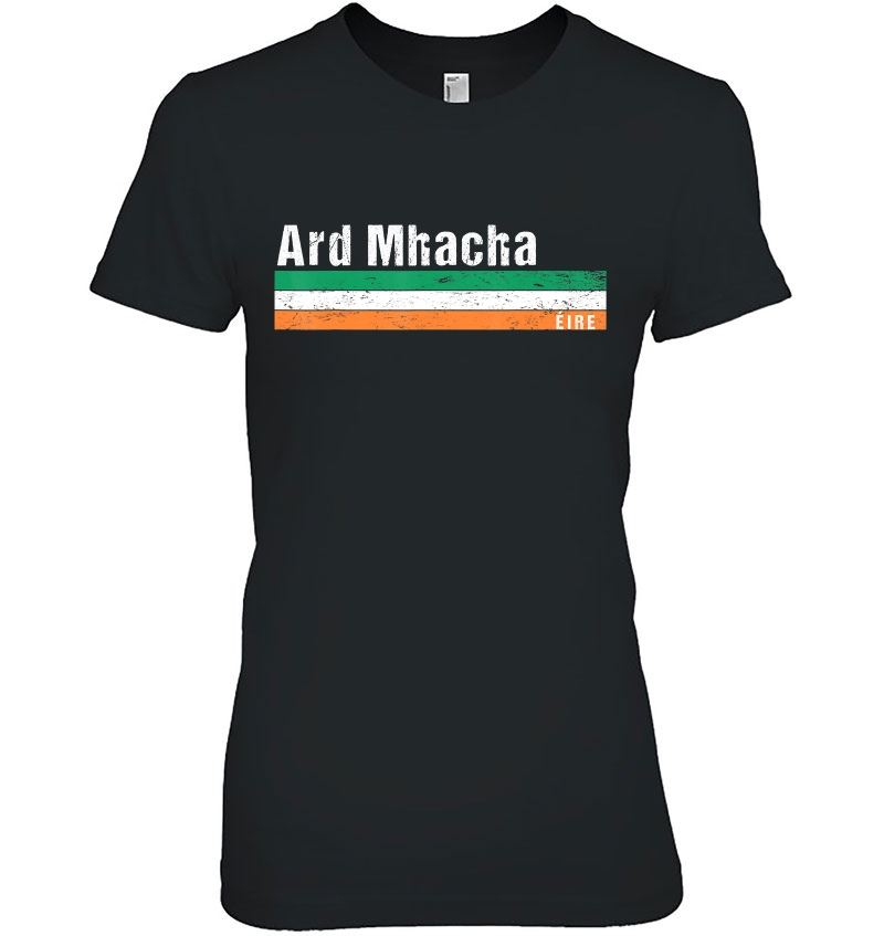 Armagh Ard Mhacha Retro Gaeilge Eire Ireland Flag Design Hoodie